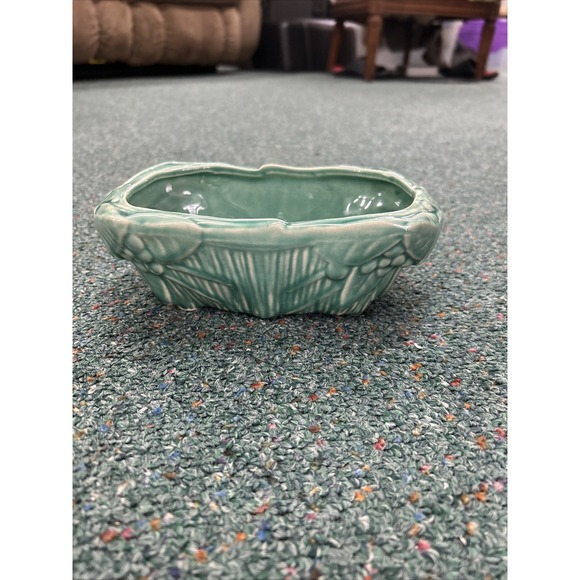 Vintage McCoy Planter 1940's Green Pottery Vintage Art‎ Deco 8
